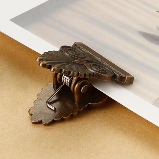 Yousheng Kovové klipy s listem Vintage Kovové spony na knihy pro TN Deník Scrapbooking Design stromu Kancelářské potřeby pro dekoraci školy