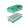 Large Ice Cube Mold with Lid Stackable Soft Silicone Square Tray for Cocktails  Camping Use
