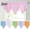 Solid Color Triangle Decor Window Valance Short Curtain Shape Kitchen Drape Home