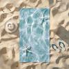 1pc Starfish Print Beach Towel Sun Protection Windproof Quick Dry Towel Portable Travel Blanket For Pool Camping Outdoor Vacatio