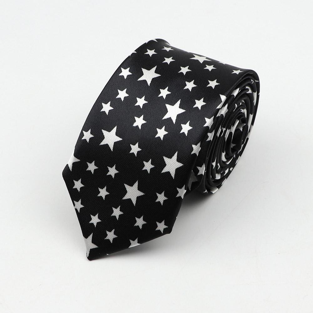 Classic Fashion Men's Skinny Tie Colorful Musical Notes Printed Piano Guitar Polyester 5cm Width Necktie Party Gift Accessory