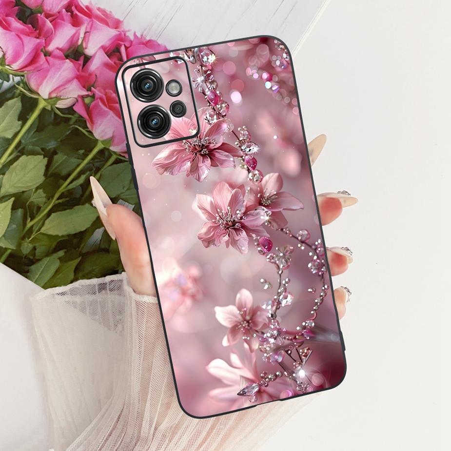 For Motorola Moto G32 Case XT2235-2 XT2235-3 New Flowers Butterfly Painted Cover Soft TPU Phone Case For Moto G32 MotoG32 Fundas