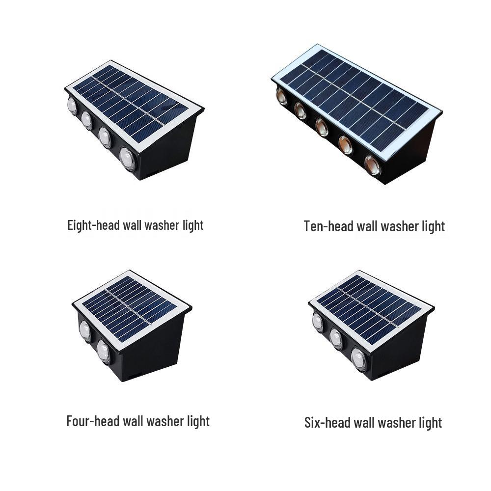 Outdoor Waterproof LED Solar Wall Lamp for Villa and Park Landscaping