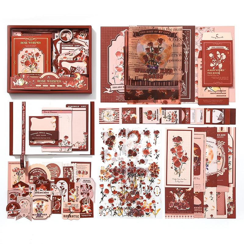 Xin Mo Retro Journaling Set: European-American Style Gift Box with Timeless Warm Accents