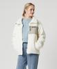 Selfish Contrast Pocket Padded Sherpa Jacket (Sbw3Jk02) (Ivory)