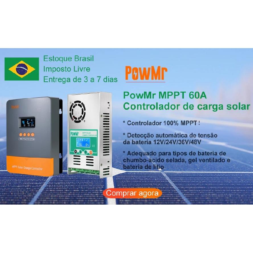 PowMr MPPT 40A 30A 20A Solcelleoplader Controller 12V 24V Solpaneler Regulator Oplader til Blysyre LifePO4 Lithium Batteri