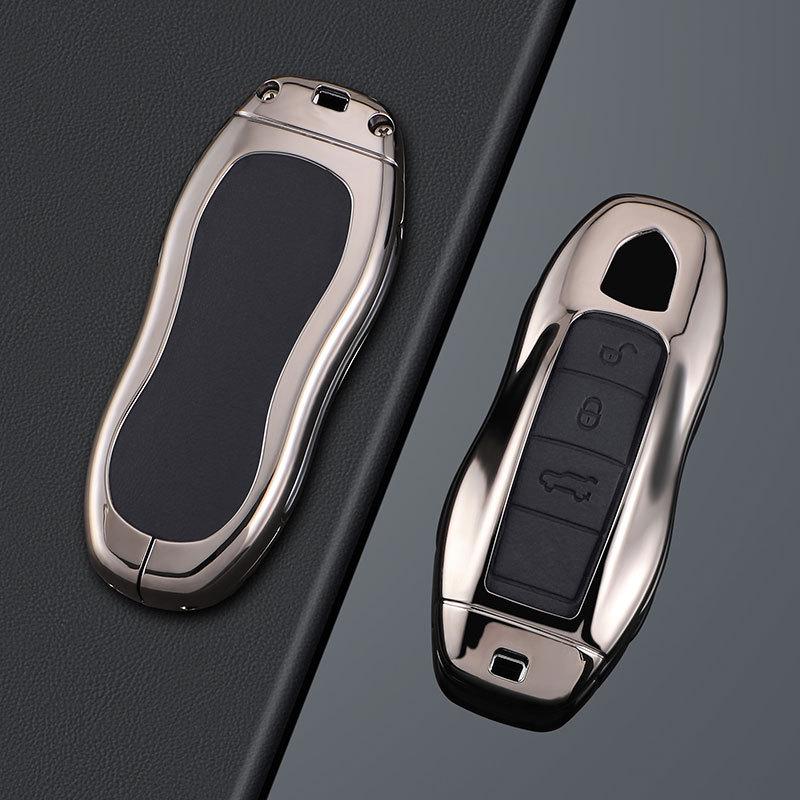 Compatible Key Case for Porsche Cayenne, Macan, Panamera, 911, 718, Taycan (2025 Models)