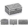 Metal Trinket Storage Box Vintage Treasure Chest Case Gift Jewelry Box  Earrings