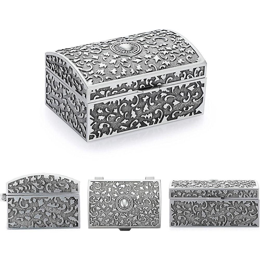 European Style Jewelry Box Vintage Treasure Chest Case Creative Trinket Storage Box  Earrings