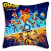 Cartoon Game Crashs Bandicoot Pillow Covers Cartoon Sofa Decorative Home Double-Sided Printing Short Plush Cute Cushion Cover