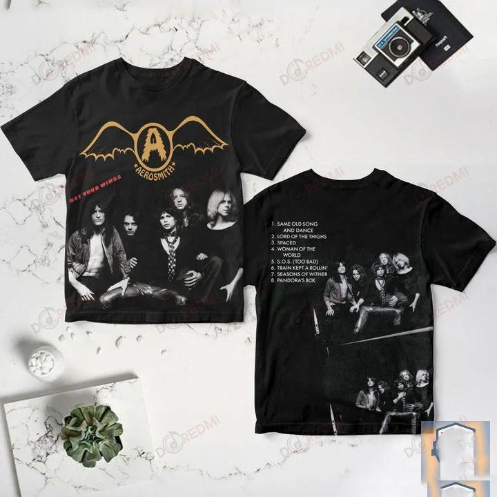HOT NEW Aerosmith band album AOP 3D SHIRT All sizes S to 6Xl 2F659 XL