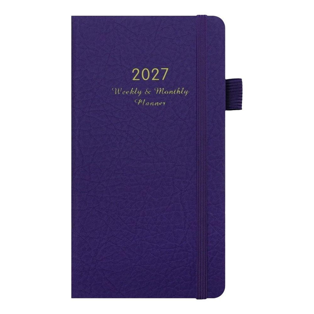 Elastic Band 2027 Planner Notebook Leather Schedule Organizer Planning Notebook  Daily Scheduling