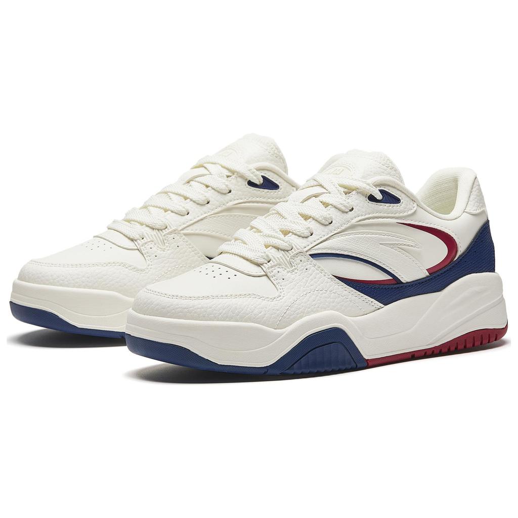 Anta Wave Shoes Versatile Casual Height Increasing Wear Resistant Lightweight Non Slip Low Top Skate Shoes Women sneaker White Red Blue 922518005-7