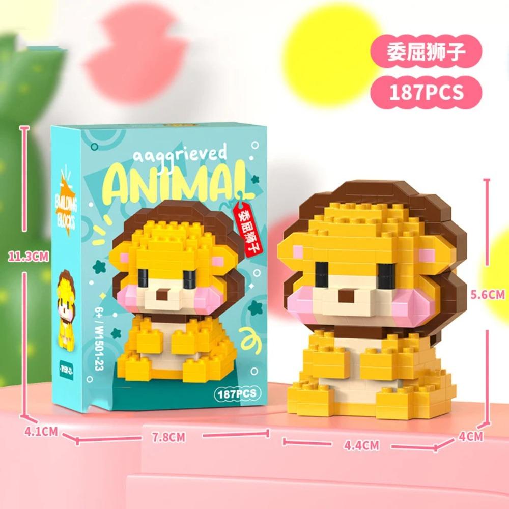 Adults Animals Micro Particle Building Blocks Toy for Children 6 to 12 Years Old Boy Birthday Gift Dog Cat Mini Bricks Girl Toys
