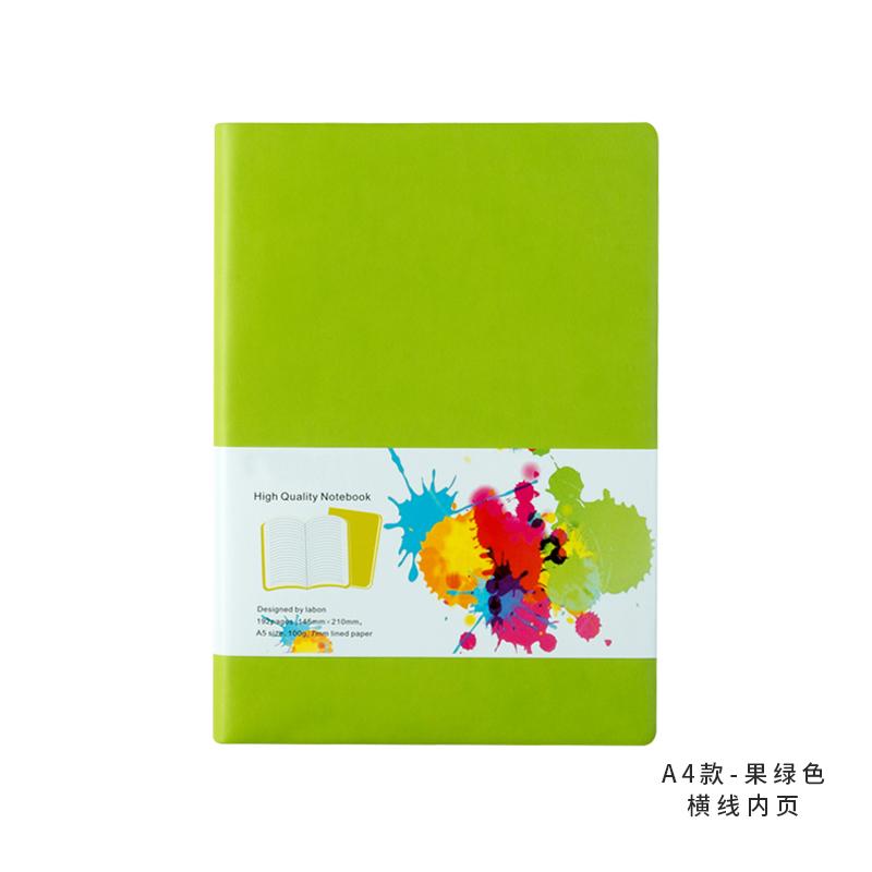 LABON Diary Journal Custom Size A4 A5 Soft Cover Color Edge Paper Notebook