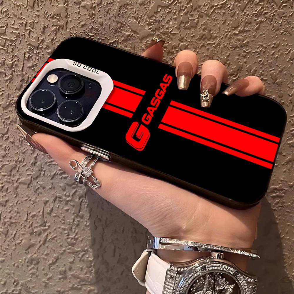 G-GasGas Rotes Motorrad-Handyhülle Für IPhone 17 16 15 14 13 12 11 Pro Max Plus Pro Bunte Schale