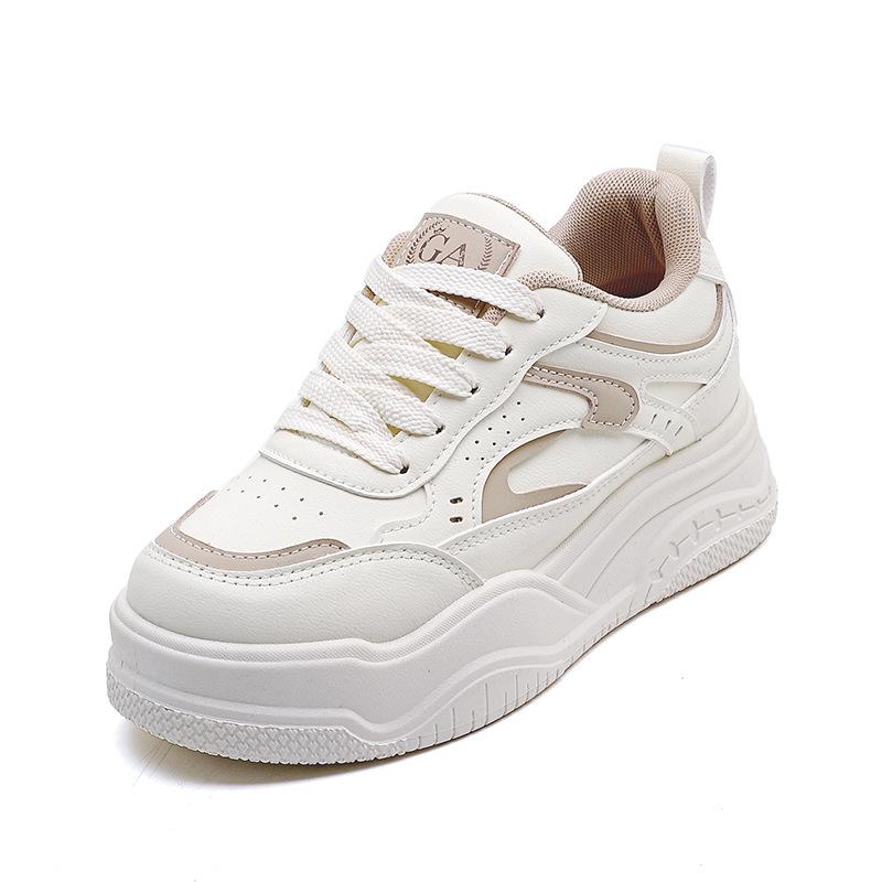 Thick-soled Heightening Board Shoes Women's Spring New Fashion Versatile Casual Shoes Student HXQ