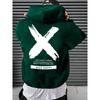 Men's hip-hop hooded sweatshirt font design printed hooded sweatshirt high-quality casual sweatshirt