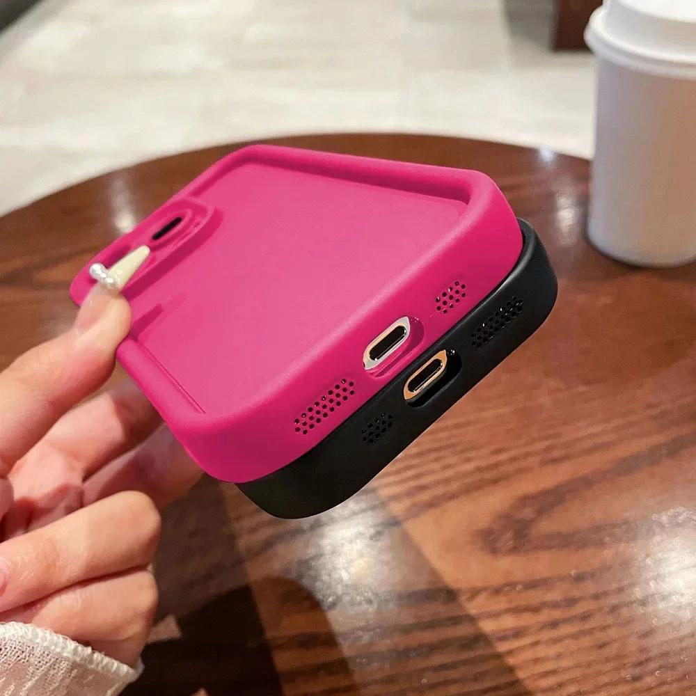 For For Iphone 16 14 1 Pro Plus 13 12 11 Pro Max 12 13 Mini 7 8 XR X XS Advanced feeling TPU CaseShockproof Silicone Cover Fundas