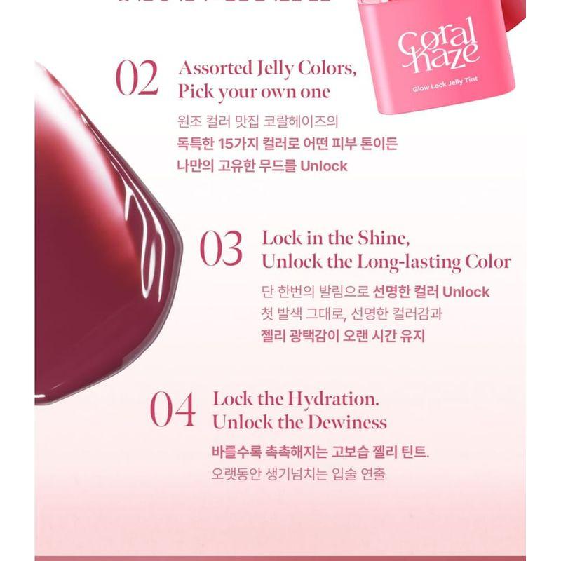 Coralhaze Glow Lock Jelly Tint - 15 Colors