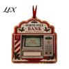 Decorative Cash Storage Pendant Christmas Money Holder Ornament, Acrylic Stocking Gift Hanging Decor for Tree, Festive with Surprise Slot, Holiday