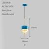 Nordic Modern Brass Glass Pendant Lamp LED Living Room Bedroom Restaurant Bar Cafe Interior Decoration Hanging Lamp