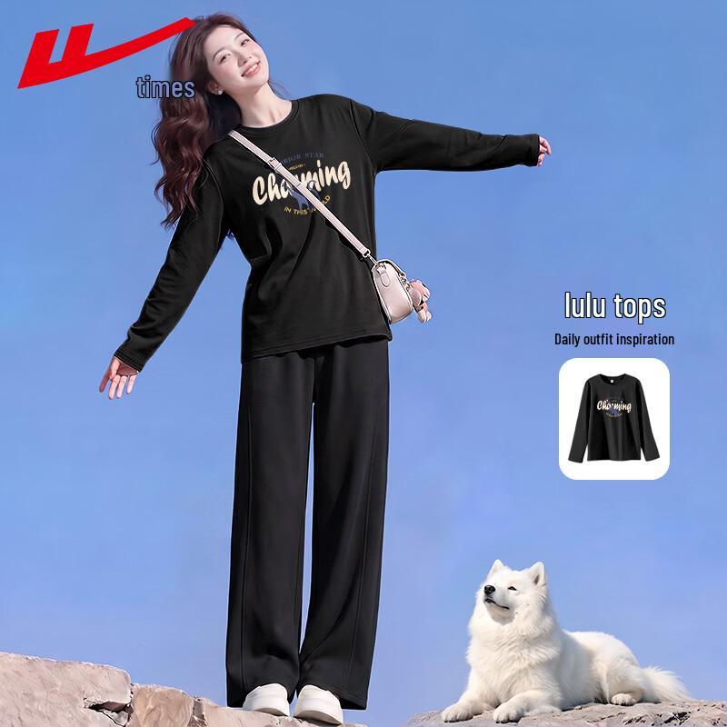 Warrior Women's Pure Cotton Loose Long-Sleeve T-Shirt