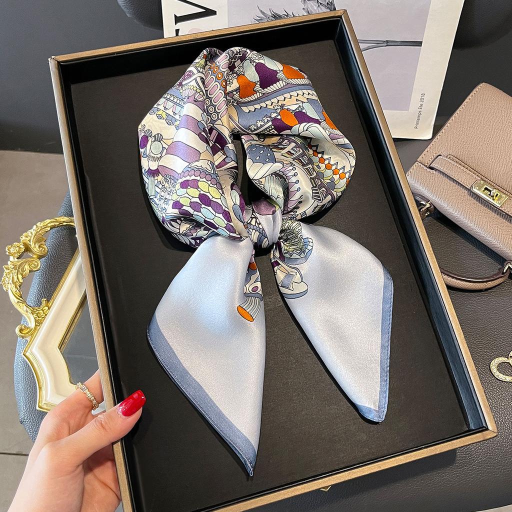 100% Silk Scarf Women Foulard High Quality Square Female Headkerchief Mulberry Neckerchief Shawl Wraps Hijab Bandana Scarves