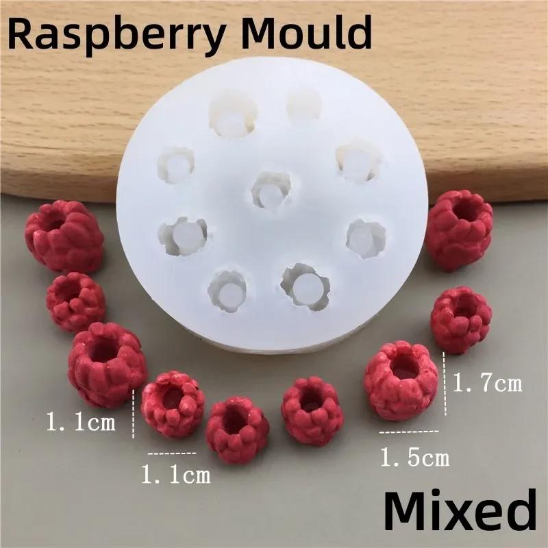 3D New Multi-style Blueberry Raspberry Liquid Silicone Fondant Mold DIY Chocolate Cookie Baking Mold Cake Decorating Tool