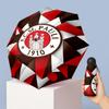 FC St. Pauli Football Pattern Printed Mini 5 Folds 8 Ribs Compact Umbrella Windproof Waterproof Lightweight Portable Folding