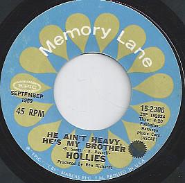 

7inch Record HOLLIES - He Ain t Heavy, He s My Brother / C 152306 Epic UK Rock Used