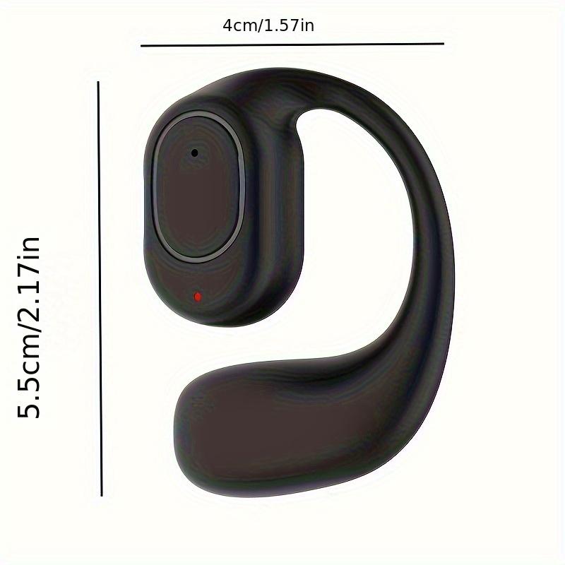 New 1Pc Bluetooth Wireless Earbud Headphones - 3D Surround Sound, Touch Control, Noise Cancelling Voice Call, Condenser Mic, Universal Phone Control
