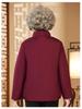 Elderly Women's Winter Cotton Padded Jacket - Grandma's Zodiac Year Wedding Banquet Outfit