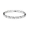 Bracelet - LUXENTER - Lyth - Brilliant Cubic Zirconia - Silver Rhodium-Plated Finish - 18 Cm