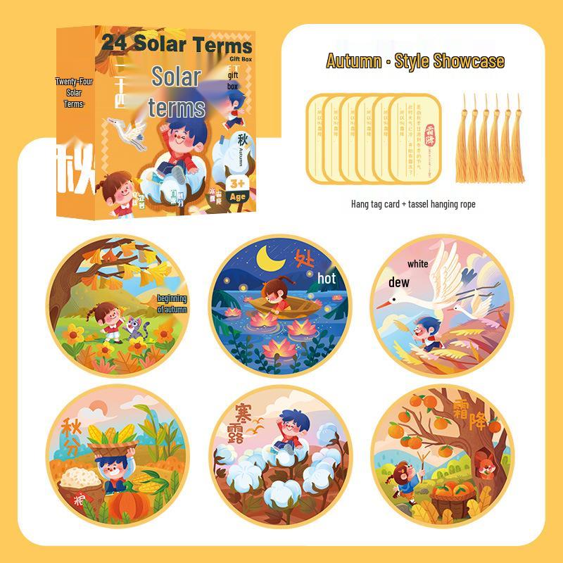 Mr. Toy 24 Solar Terms DIY Kit: Four Seasons Decorative Paintings for Kids.