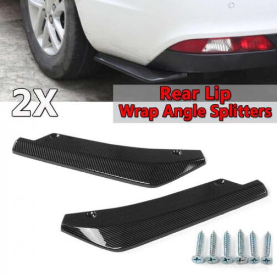2pcs Carbon Fiber Rear Bumper Splitter Diffuser Canar For Aston Martin Accessory