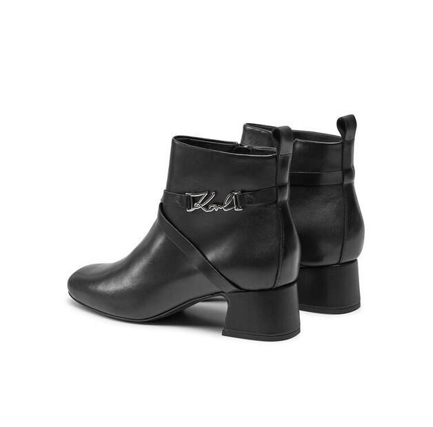 Kotníkové boty KARL LAGERFELD KL30354, černé
