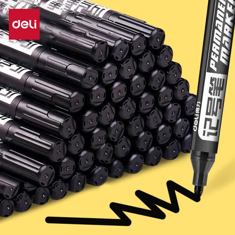 Deli Broad Tip Oil-Based Marker Pen