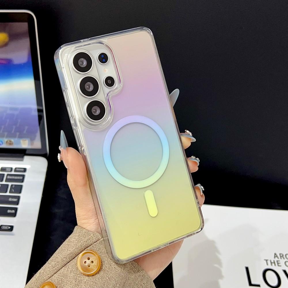 For Samsung Galaxy S26 Ultra Case gradient transparent magnetic MagSafe Protective Back Cover For Samsung S26 S25 S24 Plus Shell Galaxy S26 Ultra