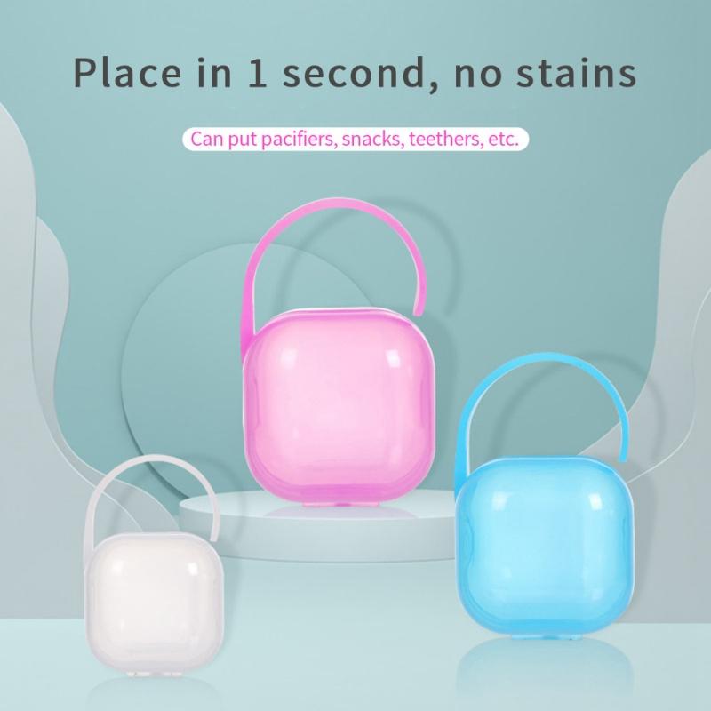 Tragbare Baby-Schnullerbox Schnuller-Ablage Etui Halter Beruhigerbox Säugling Staubdicht Zahnbürstenbox