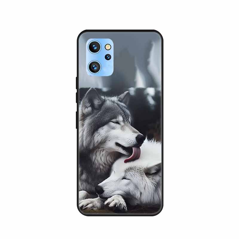 Etui do telefonu Umidigi A13 Pro 2022 Kwiaty Czarny Silikonowy Tylny Pokrowiec Miękki Pokrowiec TPU Do Umidigi A13S Etui A 13 S Coque Funda Torba