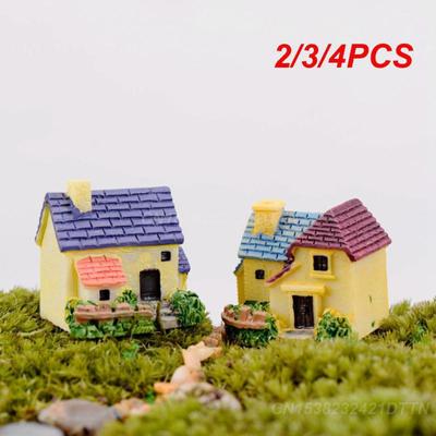2/3/4PCS Mini Garden Decoration Unique Charming Woodland Fairy Figurine Castle Decor Woodland Castle Decor Alluring Terrarum