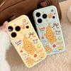 Ins Kawaii Cartoon Baby Print Handyhülle Für iPhone 17 16 15 14 13 12 Pro MAX 11 Stoßfeste Weiche TPU Handyhülle