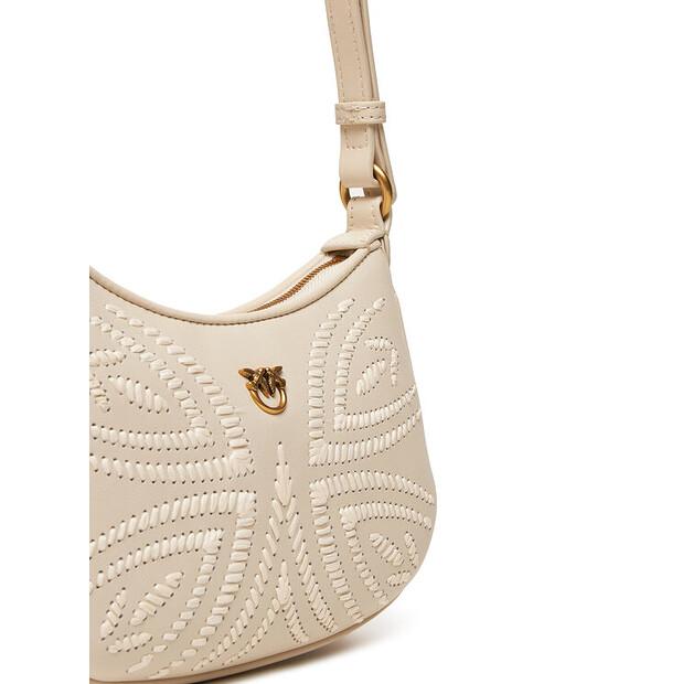 Сумка PINKO Half Moon Baby PE 25 PLTT 103538 A2C3 светло-бежевый