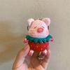 Knitted Wool Doll Keychain Finished Cute Pendant Small Accessories Car Chain Ring Exquisite