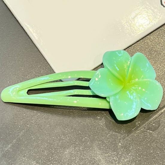 4Pcs Girl Hairpins Flower Decor Base BB Clip Base Design Hair Clips Smooth Surface Versatile Hair Accessory