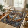 Tree Life Fantasy Theme Soft Crystal Velvet Rug Custom Name & Text Print Non Slip Floor Rug for Bedroom Living Room