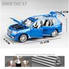 1/32 BMW X7 SUV Alloy Toy Car Model Wheel Steering Sound and Light Children's Toy Collectibles Birthday Gift