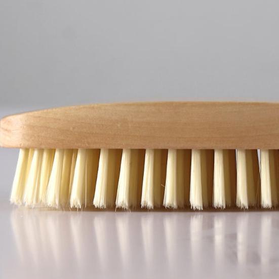 Cleaning Brush Soft Bristles Comfortable Grip Wooden Handle Portable Scrub Brush Gentle Cleaning Tool