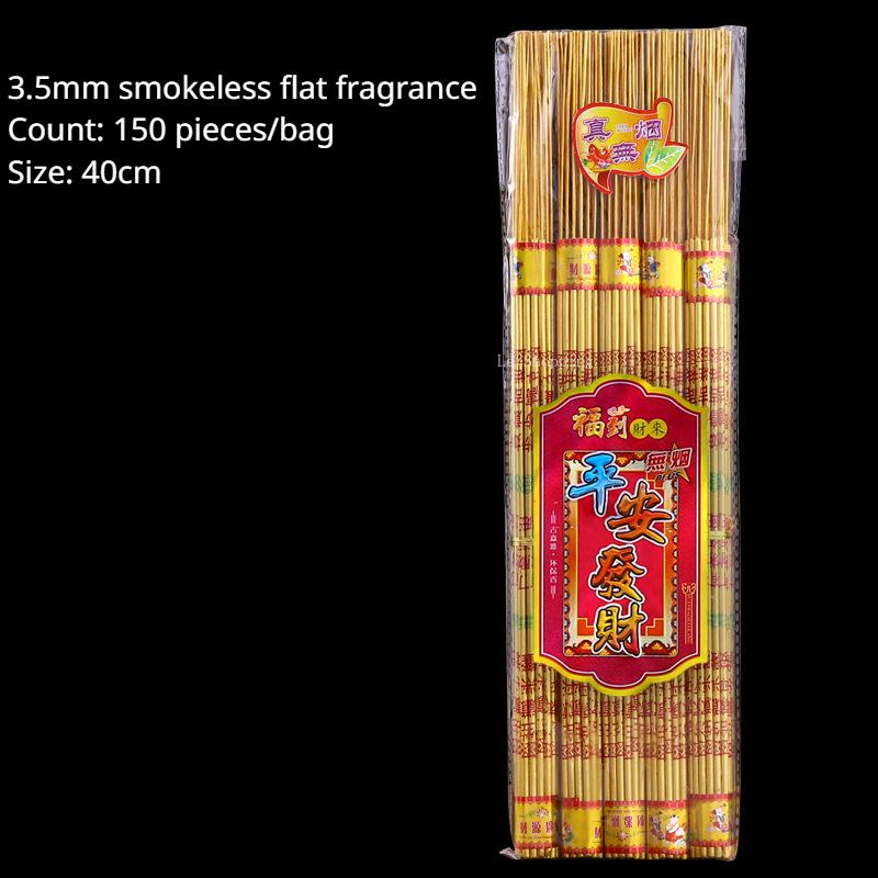 Bambusstäbchenräucherwerk Verblasst nicht Handvergoldete Schriftzeichen Räucherwerk Haus-/Tempelverehrung Buddhaverehrung Gott des Reichtums Rauchloses Aroma